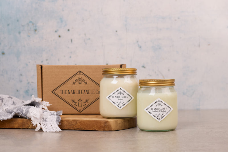 Twin Pack Signature Candles -  Lime Basil and Mandarin Candle // Bluebell Candle