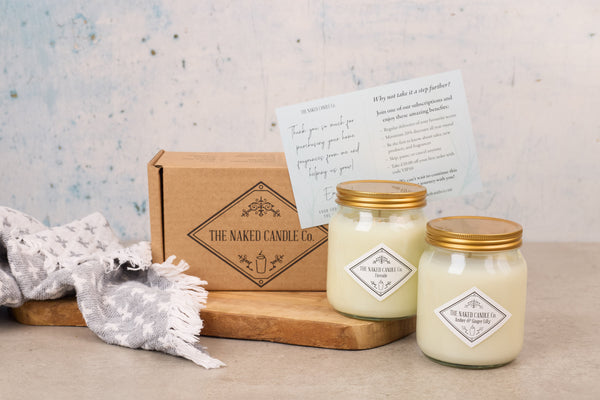 Naked Candle Co - Twin Pack Candles // VIP Candle Club - Monthly