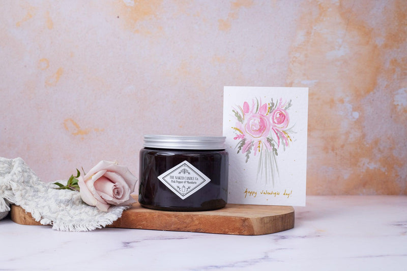 Double Wick Candle with Mothers Day Card - TheNakedCandleCo